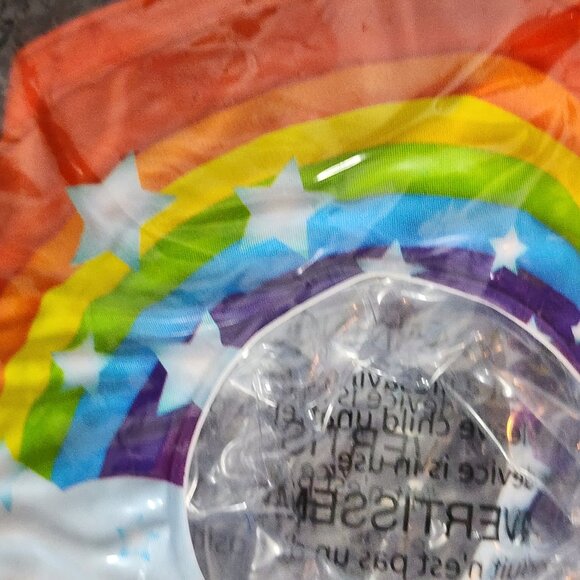 All Blown Up Dreamer Rainbow Inflatable Drink Holder Swimming Pool Floats 3pk - Picture 6 of 16